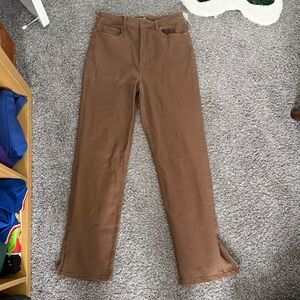 Motel Brown Straight Leg Jeans